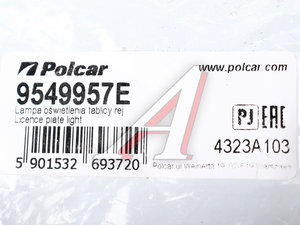 Изображение 4, 9549957E Фонарь освещения знака номерного SKODA Superb (02-) POLCAR