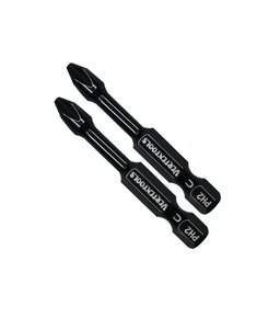 Изображение 1, IP-TR-PH2-50-2 Набор бит 1/4" PH2 50мм ударных магнитных 2шт. VERTEXTOOLS