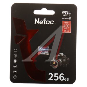 Изображение 1, NT02P500ULT-256G-S Карта памяти 256GB MicroSD class 10 NETAC