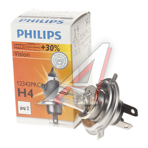 Изображение 2, 12342PRC1 Лампа 12V H4 60/55W P43t +30% Premium PHILIPS