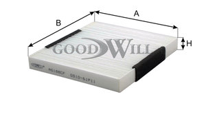 Изображение 3, AG188CF Фильтр воздушный салона MAZDA 6 (02-) GOODWILL