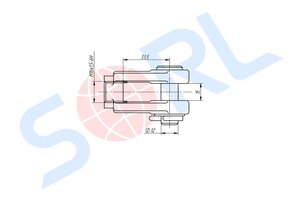 Изображение 4, 35308884349 Вилка для тормозных камер D=12мм M16 SORL
