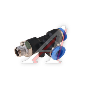 Изображение 1, RF-SPD08-01 Фитинг для пластиковых трубок 1/8" Т-образный 8мм с наружной резьбой ROCKFORCE