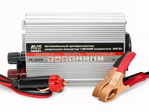 Изображение 3, 43112 Преобразователь напряжения (инвертор) 12-220V 600Вт AVS