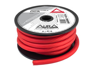 Изображение 2, PCS-350R 10м. Кабель силовой 0Ga (55мм) 1м красный AURA