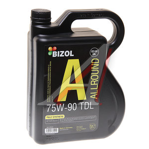 Изображение 1, 87221 Масло трансмиссионное GL-4/5 75W90 синт.5л BIZOL