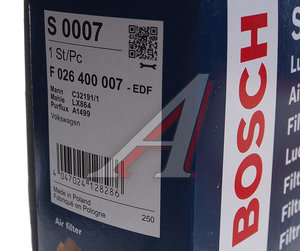 Изображение 4, F026400007 Фильтр воздушный VW T5 (03-) (для пыльных условий) BOSCH