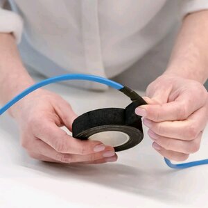 Изображение 5, 305-066 Изолента Х/Б черная 19x0.42мм 7м AVIORA