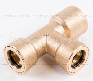 Изображение 4, 467.T.8-6-8.31.В Соединитель трубки ПВХ, полиамид d=6мм-8мм-8мм тройник латунь TISCON