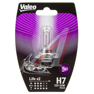 Изображение 2, 032516 Лампа 12V H7 55W PX26d блистер (1шт.) Life x2 VALEO