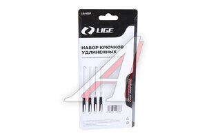 Изображение 3, LG-1037 Набор крючков удлиненных (45°, 60°, 90°, 180°) 4 предмета LIGE