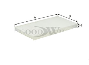 Изображение 3, AG5742KCF Фильтр воздушный салона SUZUKI Jimny (98-) GOODWILL