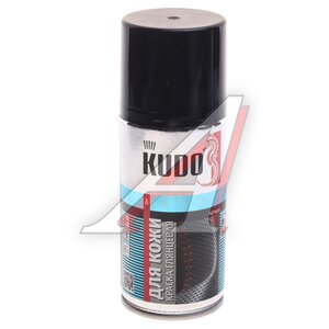 Изображение 1, KU-5271 Краска для кожи черная глянцевая аэрозоль 210мл KUDO