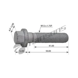 Изображение 3, 100.569 Болт SCANIA вала карданного (M12х50/10.9) MANSONS