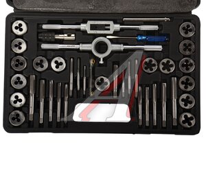 Изображение 2, LG-S1018 Набор метчиков и плашек метрический 40 предметов LIGE