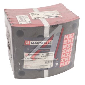 Изображение 1, WG4075450160 Накладка тормозной колодки SITRAK HOWO (410х160мм) MARSHALL