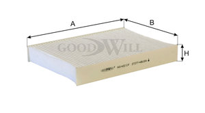 Изображение 3, AG422CF Фильтр воздушный салона NISSAN Pulsar (13-) GOODWILL