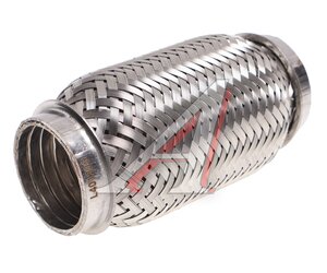 Изображение 1, VTL40120 IL Гофра глушителя 40x120 трехслойная interlock нержавеющая сталь МЗГС
