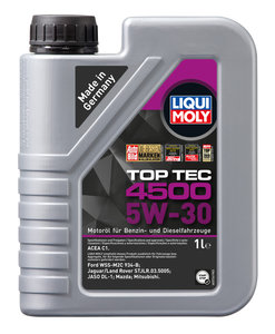 Изображение 2, 2317 Масло моторное TOP TEC 4500 5W30 синт.1л LIQUI MOLY