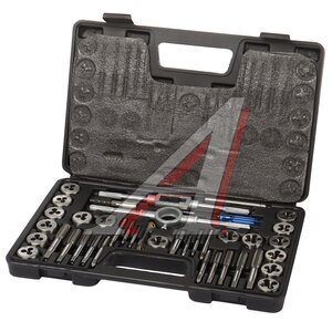 Изображение 1, LG-S1018 Набор метчиков и плашек метрический 40 предметов LIGE