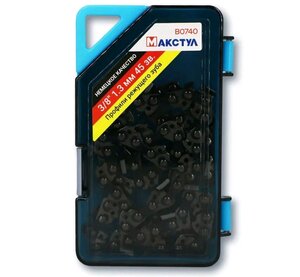 Изображение 1, B0740 Цепь для пилы аккумуляторной 45 звеньев 3/8" 1.3мм МАКСТУЛ