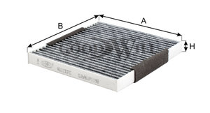 Изображение 3, AG113CFC Фильтр воздушный салона MAZDA 6 угольный GOODWILL