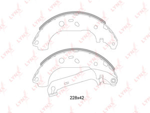 Изображение 1, BS3004 Колодки тормозные FORD Focus 2 задние барабанные (4шт.) LYNX