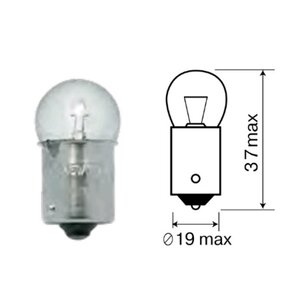 Изображение 1, 81210 Лампа 12V R10W BA15s Ultra МАЯК