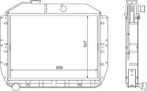 Изображение 2, 130-1301010 Радиатор ЗИЛ-130 медный 4-х рядный ШААЗ