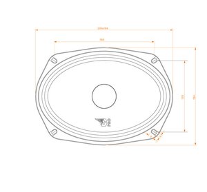 Изображение 9, Gryphon Pro 69 SE Колонки среднечастоные 6х9" (16х23см) 140Вт DL AUDIO