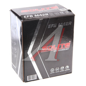 Изображение 3, 6СТ42(1) M42R Аккумулятор SOLITE EFB 42А/ч