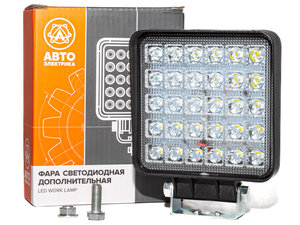 Изображение 1, AE90S-30LED-42HC Фара рабочего света квадратная 110х140х42 90Вт 30 светодиодов направленный свет AVTOELECTRICA