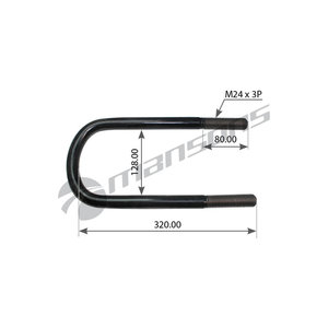 Изображение 1, 300.113 Стремянка BPW рессоры (М24х3/320х152) MANSONS