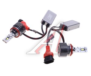 Изображение 1, A-H11 Лампа светодиодная 12/24V H11 PGJ19-2 5500K (2шт.) OPTIMA