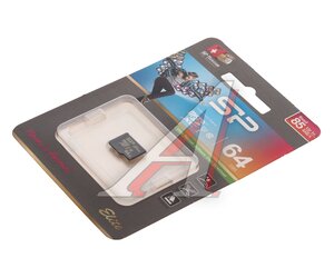 Изображение 1, SP064GBSTXBU1V1G Карта памяти 64GB MicroSD class 10 SILICON POWER