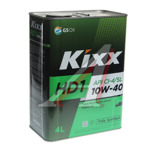 Изображение 1, L206144TE1 Масло дизельное HD1 API CI-4/SL 10W40 синт.4л KIXX