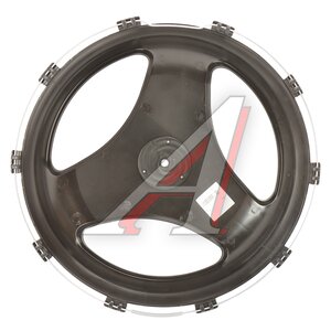 Изображение 2, МК-ПЛ-Л13 Колпак колеса R-22.5 переднего пластик (черный) Лучи ТТ