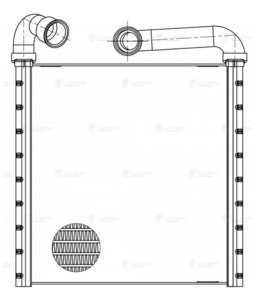 Изображение 4, LRH1851 Радиатор отопителя VW Golf (14-) SKODA Octavia (12-) LUZAR