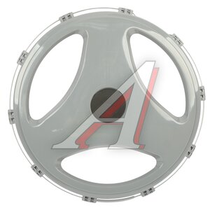 Изображение 1, МК-ПЛ-Л02 Колпак колеса R-22.5 заднего пластик (серый) Лучи ТТ