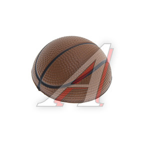 Изображение 1, S06501004 Наклейка виниловая разбитое стекло "Мяч баскетбольный" 3D 11х16см SKYWAY