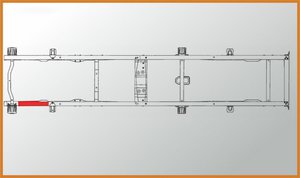 Изображение 6, А-125-3302.01 Усилитель ГАЗ-3302 №1 рамы амортизатора переднего левый L=630мм толщина 4мм АЗГ