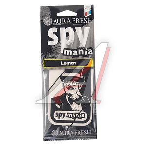 Изображение 1, 23103 Ароматизатор подвесной картонный (lemon) Spy Mania AURA FRESH