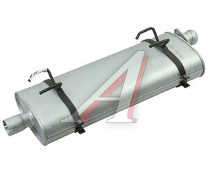 Изображение 1, 3302-1201010-10 Глушитель ГАЗ-3302, 2217, 3307 ЕВРО-3 усиленный (хомут/фланец) ЮТАС
