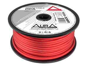 Изображение 2, PCS-308R 50м Кабель силовой 8Ga (8мм) 1м красный AURA