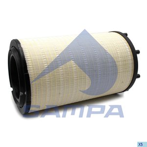 Изображение 1, 042.280-01 Фильтр воздушный SCANIA G, P, R, T series (с ножками) SAMPA