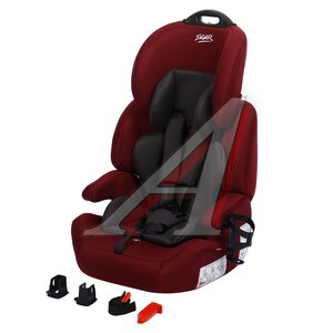 Изображение 1, KRES4028 Автокресло детское 9-36кг (I-II-III) 1-12лет вишня люкс Isofix "Стар" SIGER