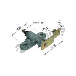 Изображение 1, 100.628 Кронштейн SCANIA 4 series трапеции стеклоочистителя правый MANSONS