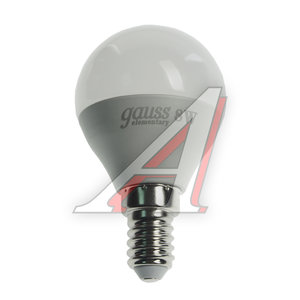 Изображение 1, 53128 Лампа светодиодная E14 G45 8W (75W) 220V холодный GAUSS