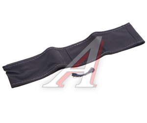 Изображение 1, 31371 Оплетка руля (M) 37-39см черно-серая кожа сшивная Dakar CARFASHION