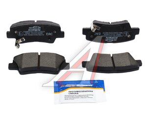 Изображение 1, KWBP0163 Колодки тормозные GEELY Atlas (17-) задние (4шт.) KORWIN